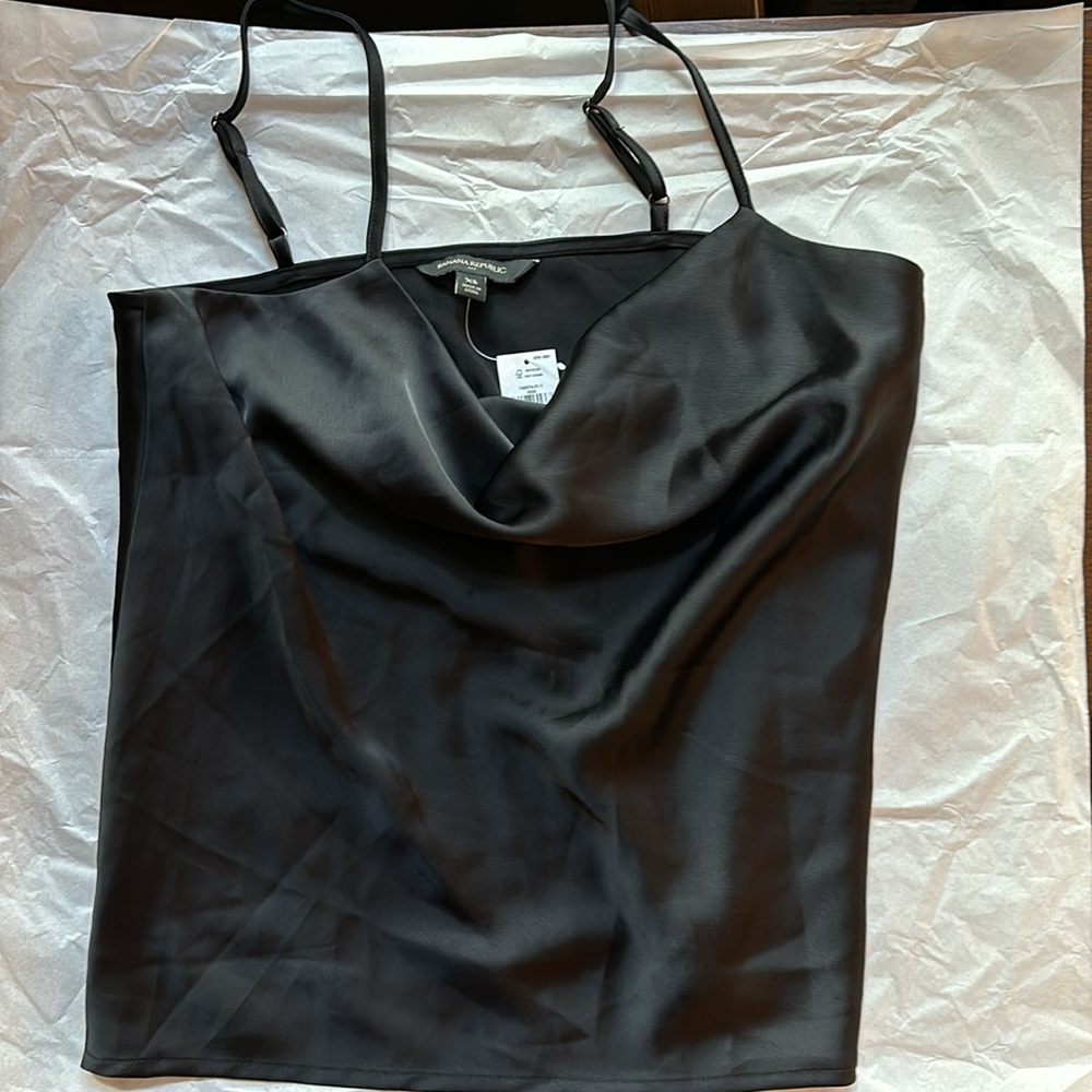 Banana republic XS black cowl neck top